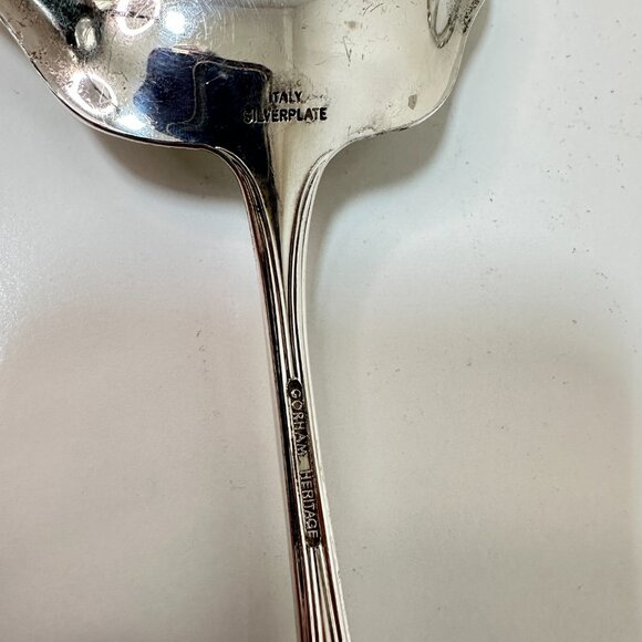 VTG Gorham Heritage Silver Plated Serving Utensil Set of 4 Made in Italy -READ - Picture 4 of 16